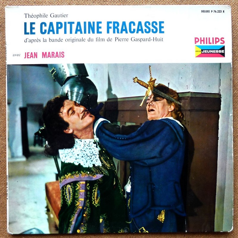 Jean MARAIS. Le capitaine Fracasse. 33T 25cm PHILIPS P 76223 R. ND.   (R1).JPG