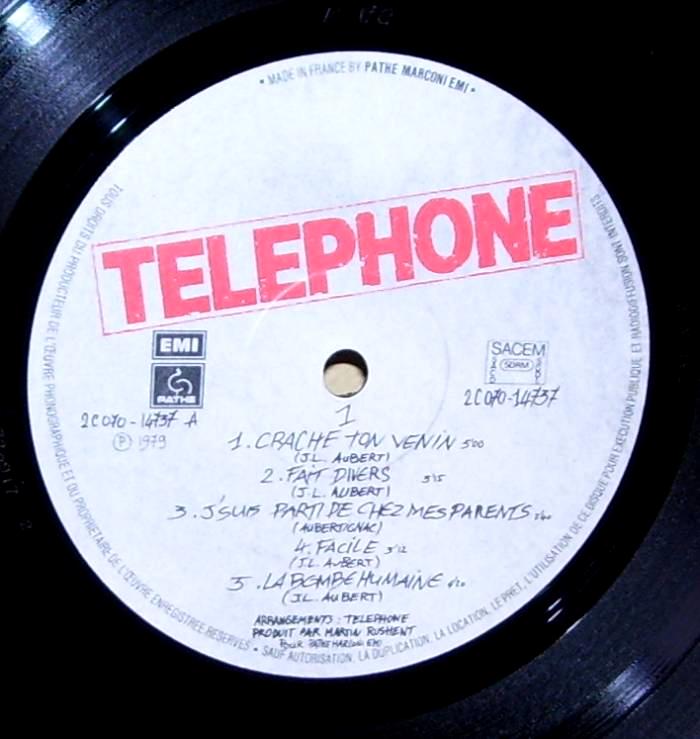 33T Telephone - Crache ton venin - 1979 -5.jpg