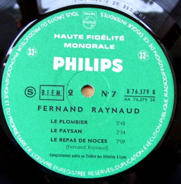 33T 17cm Fernand Raynaud - Ma soeur s est mariee en grande pompes - 1963 -3.jpg