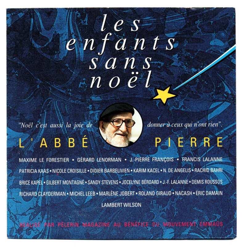 L'Abbé Pierre. Les enfants sans Noël. 45T DELPHINE 174215-7. 1989. (1).jpg