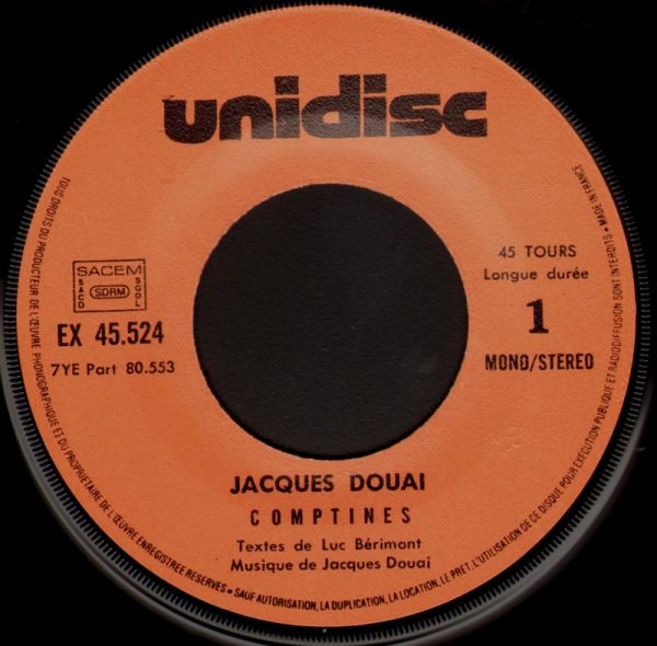 45T EP Jacques Douai - Comptines de Luc Berimont - vers 1973 -7.jpg