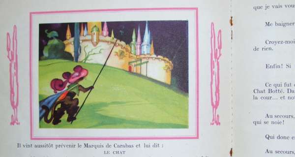 45T Chat Botté - illustrations Jean Adrien Mercier - 1957
