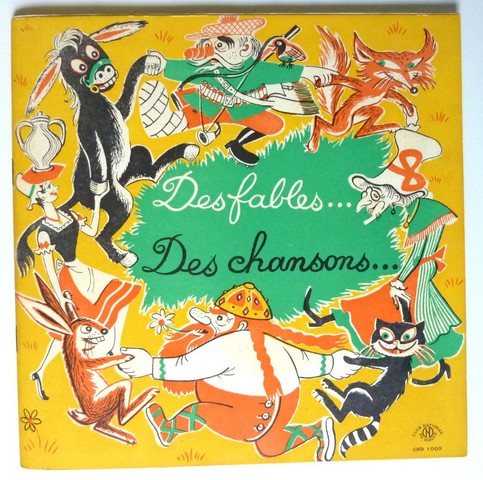 Fables & chansons. 33T 25cm Club Nat. du Disque CND 1009. (1950s).     (C1).JPG