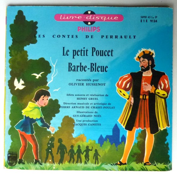 Le petit Poucet - Barbe-Bleue. 1966. Livre-disque 45T PHILIPS E1E 9124.   (C1).JPG