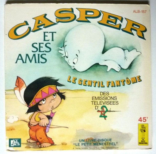 CASPER et ses amis. 1978. Livre-disque 45T Le petit ménestrel ALB-157.   (C1).JPG