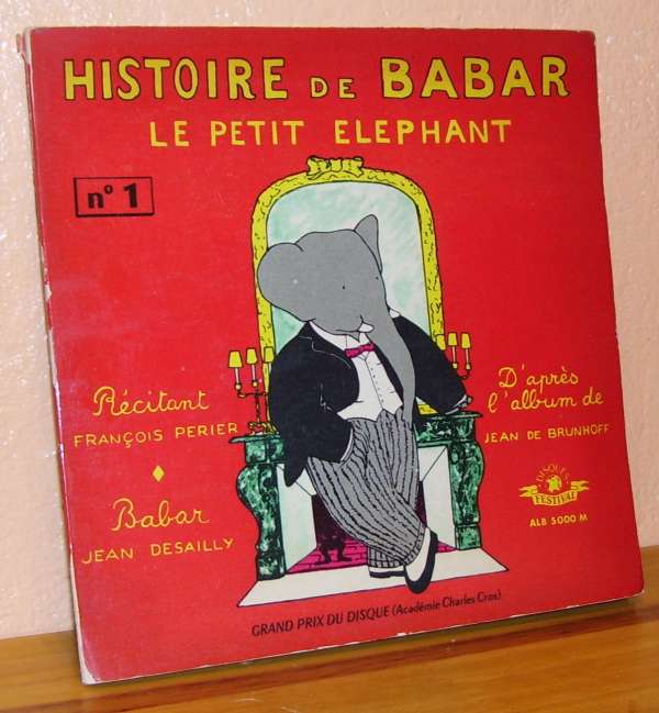 45T Livre-Disque - Babar - 1957