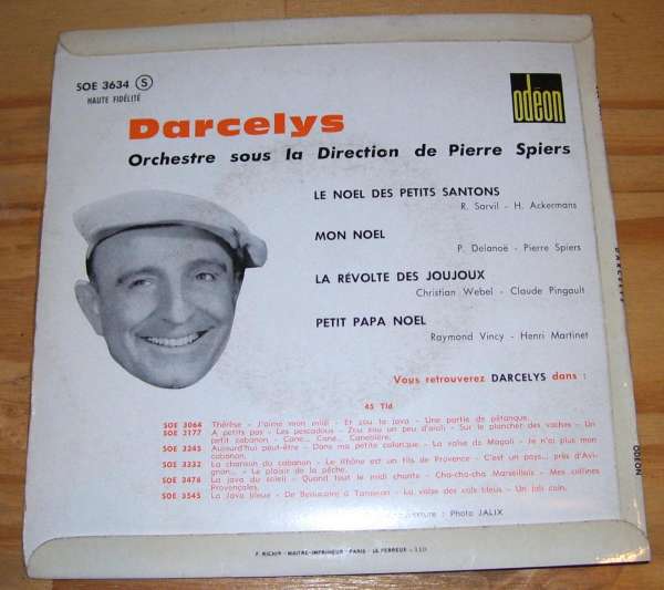 45T EP - Darcelys - La Révolte des joujoux - 1960