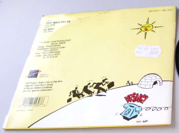 45T - L'affaire Louis Trio - Tout mais pas ça - Pop - 1987 - Illustrateur: Cleet Boris (Hubert Mounier)
