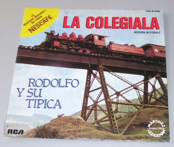 45T Rodolfo Y Su Tipica - La Colegiala - 1982 - Nescafé