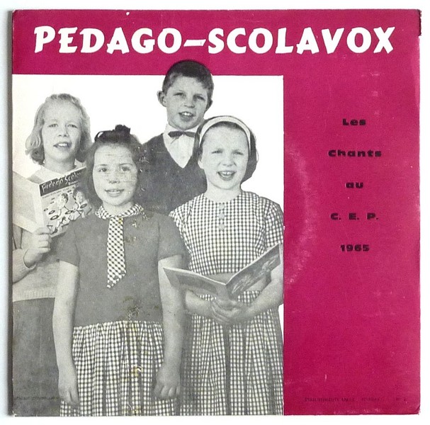 Les chants au C.E.P. 1965. 45T PEDAGO-SCOLAVOX 159.    (R1).JPG
