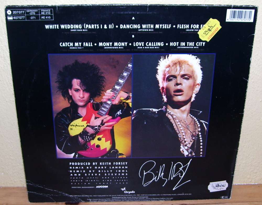 33T Billy Idol - Vital Idol - 1985