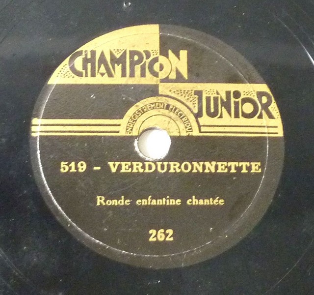 VERDURONNETTE. 78T 15cm CHAMPION JUNIOR 262. (R).JPG