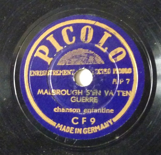 Malborough s'en va-t-en guerre. 78T 18cm PICOLO CF9. (R).JPG