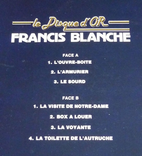 Francis BLANCHE. Disque d'Or.   (R2).JPG