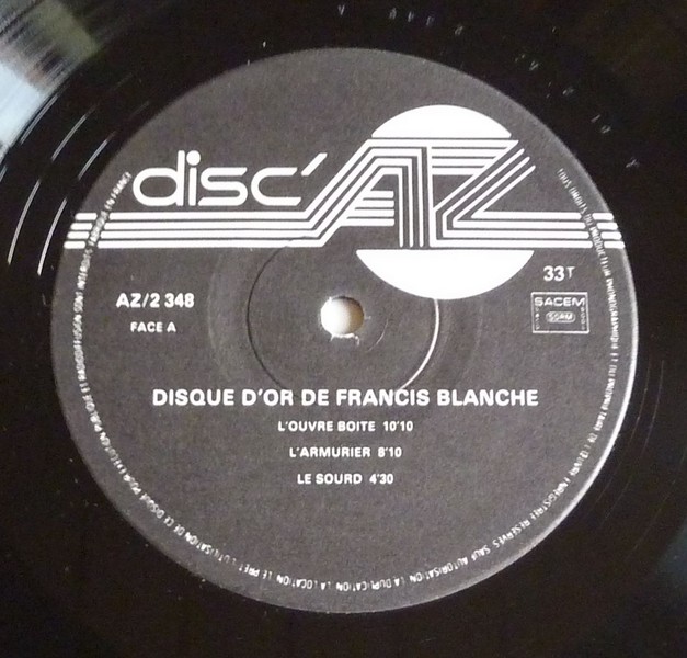 Francis BLANCHE. Disque d'Or.   (R3).JPG