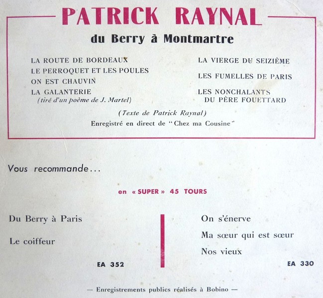 Patrick RAYNAL. Du Berry à Montmartre.   (R2).JPG