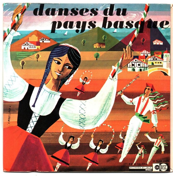 Danses du pays basque. 1963. Livre disque 33T 17cm UNIDISC EX 33 243 ADA.   (R1).jpg