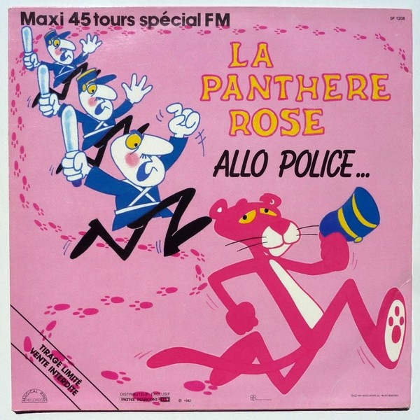 La panthère rose. Allo Police. 1982. Maxi 45T PATHE SP 1208.   (R1).JPG
