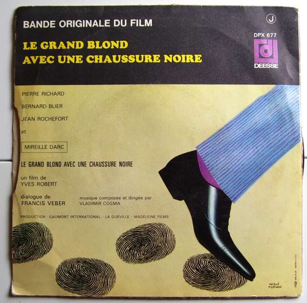 45T BO du film: Le Grand Blond avec une chaussure noire - 1972