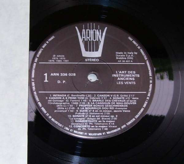 33T Coffret 3 disques - L'art des instruments anciens - 1981 - Arion