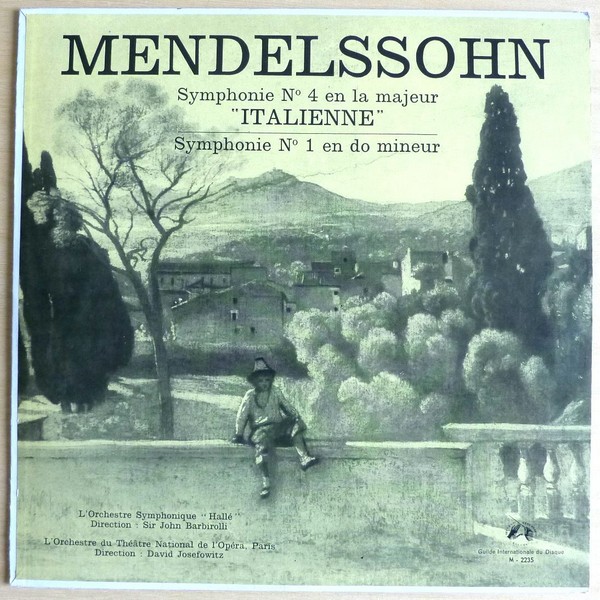 MENDELSSON. Symphonie N°4 ''L'ITALIENNE''. 1962. 33T 30cm G.I.D. M-2235. (R).JPG