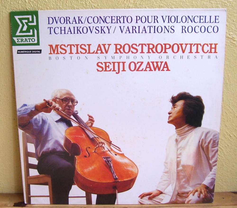 33T Mstislav Rostropovitch - Seiji Ozawa / Dvorak - Tchaikovsky - 1987<br />Erato - Num 75282