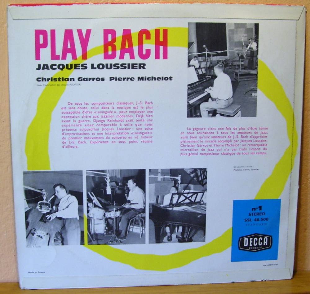33T Loussier - Play Bach n°1