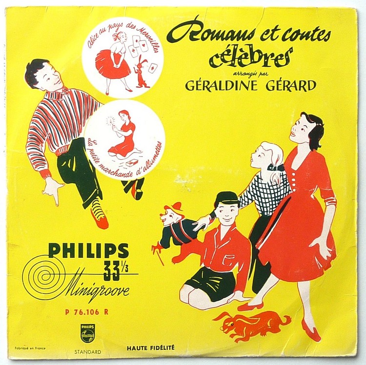 Géraldine GERARD.Romans et contes célèbres. 33T 25cm PHILIPS P 76.106 R 1956.   (R1).JPG