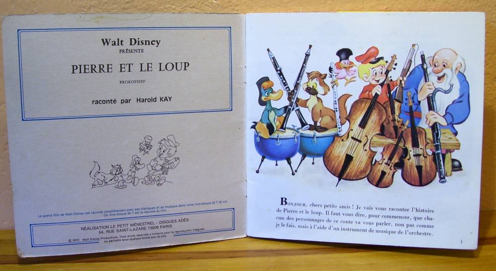 45T Livre disque - Pierre et le loup - 1969 -2.jpg