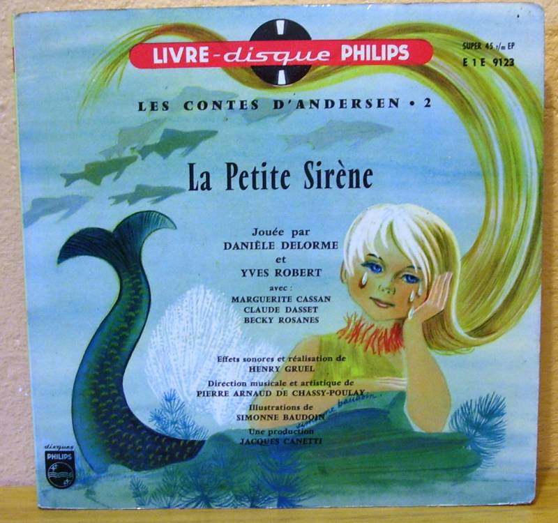 45T - Livre disque - La petite sirene - 1959 -1.jpg