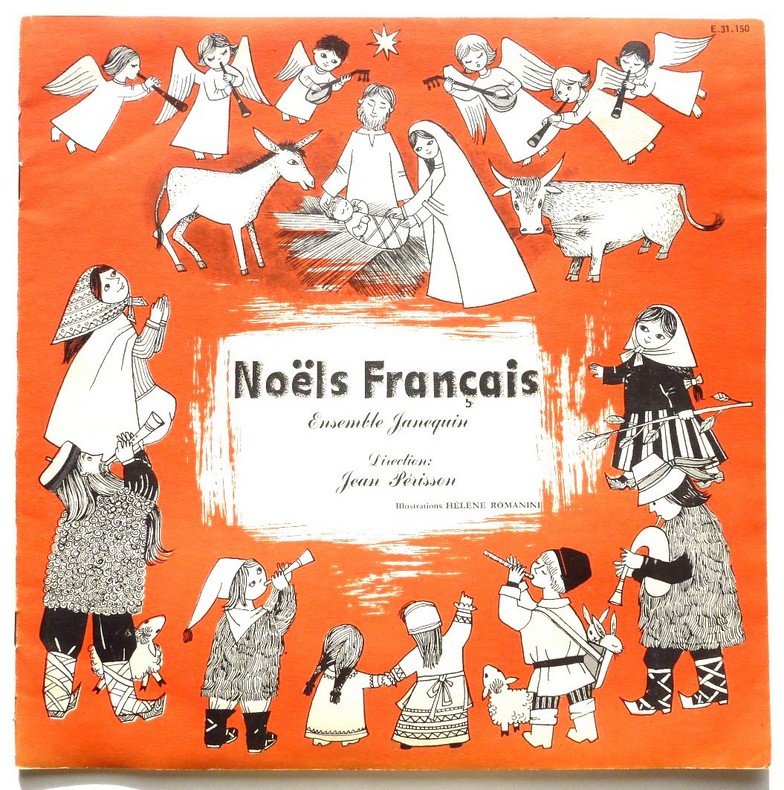 Ensemble JANEQUIN. Noëls français. 33T 25cm LA RONDE DES ENFANTS MMS 150. 1955.   (R1).JPG