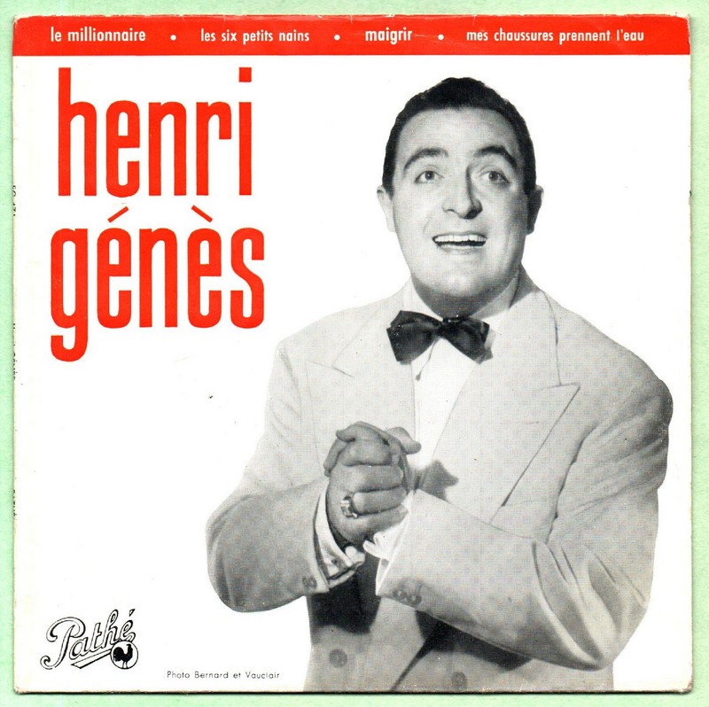 Henri GENES. Le millionnaire. 45T PATHE 45 EG 471. 1959.    (R1).jpg