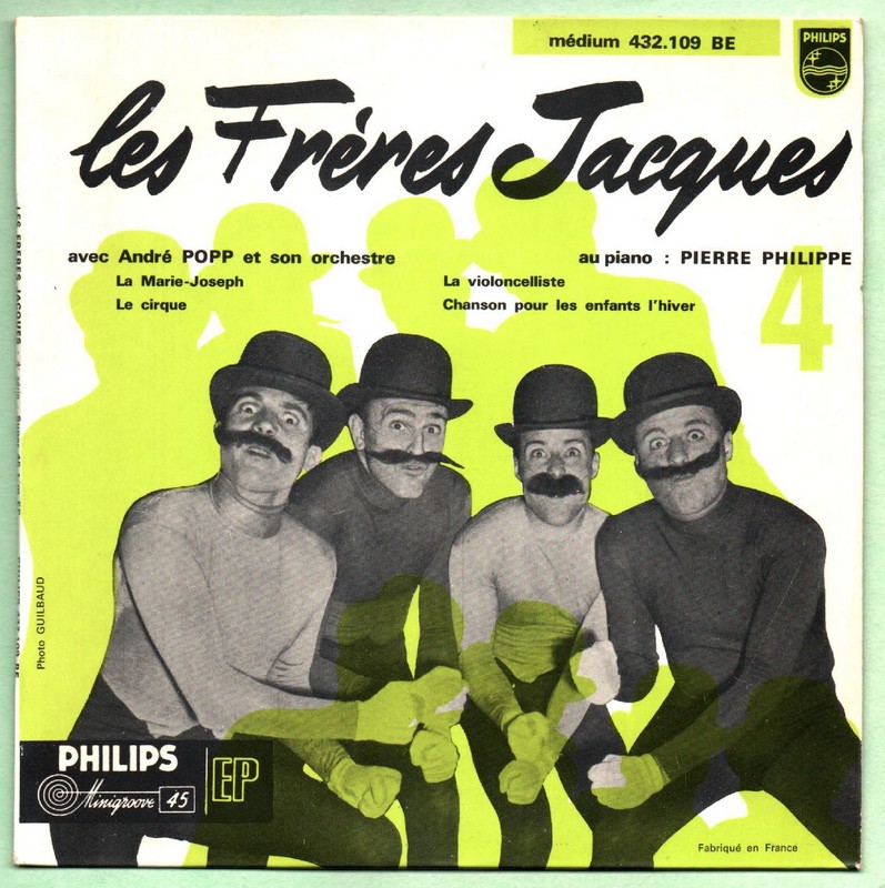 Les FRERES JACQUES. La Marie-Joseph. 45 T PHILIPS 432.109 BE. 1960.    (R1).jpg