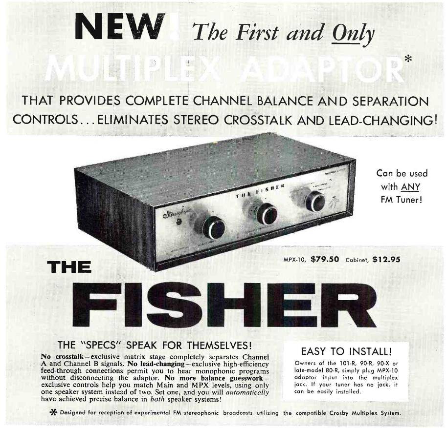 Fisher MPX-10 - Radio News 02 1959.jpg